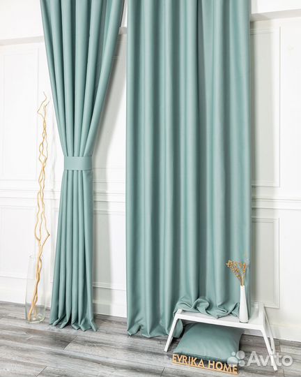 Шторы блэкаут Марсель Мята