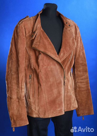 Винтажная кожаная куртка косуха