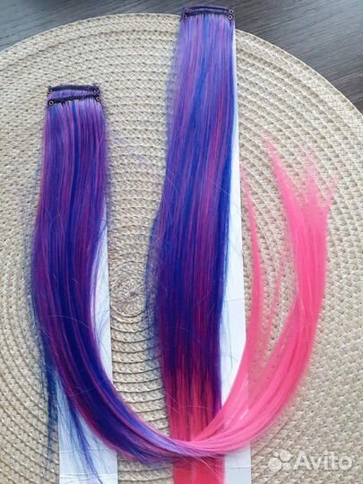 Пряди для волос цветные