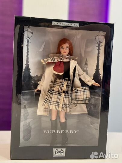 Кукла барби коллекционная Barbie Burberry