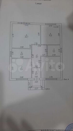 Дом 95 м² на участке 3 сот.