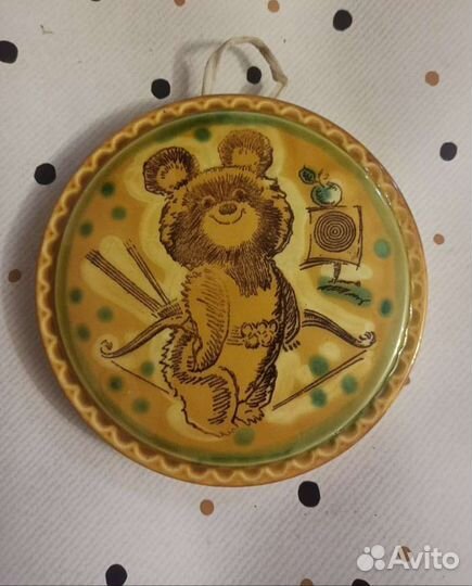 Олимпийский мишка панно СССР