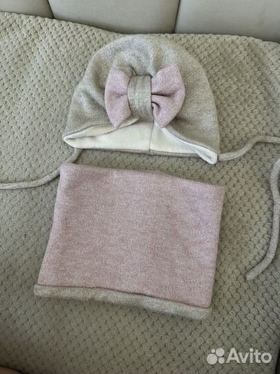 Шапка и снуд для девочки