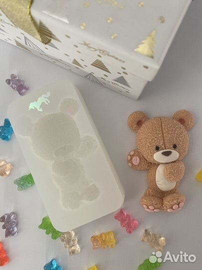 Силиконовый молд Плюшевый Мишка