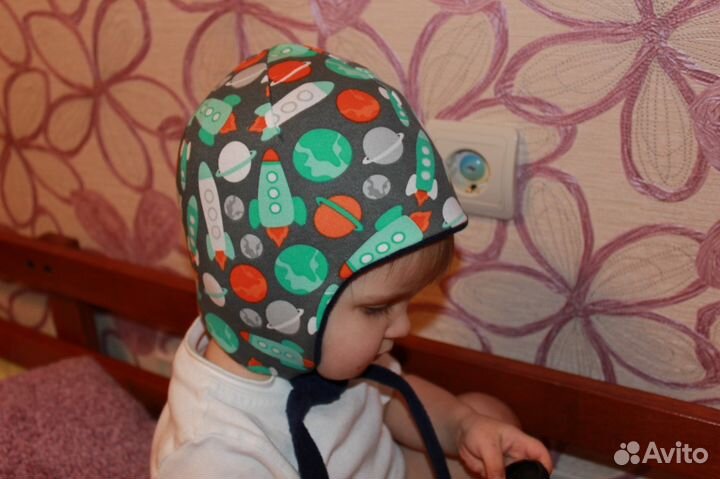 Шапочка на ог47-49см Новая