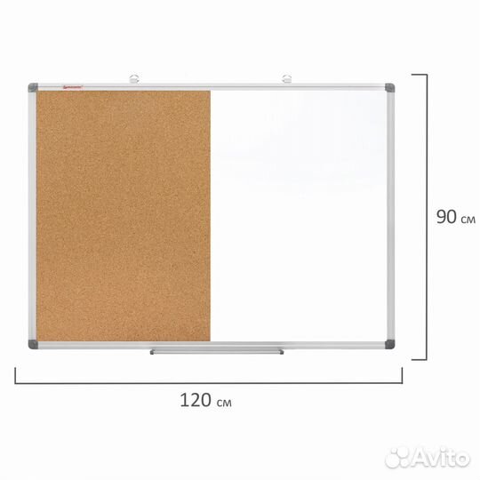 Доска комбинированная: магнитно-маркерная, пробка