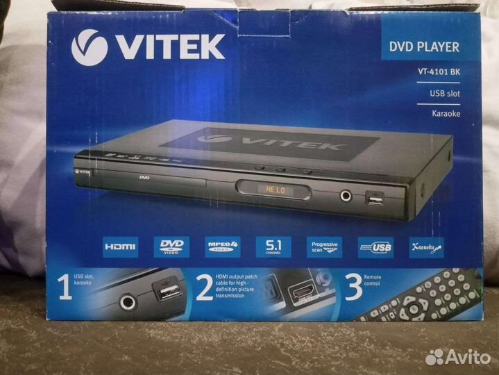 DVD плеер Vitek с usb