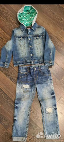 Джинсы и джинсовка Mothercare р104