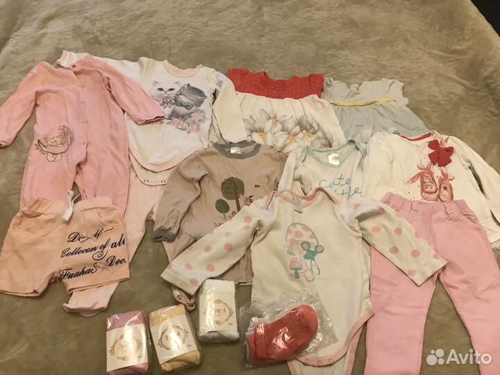 Вещи пакетом на девочку размер 80-86