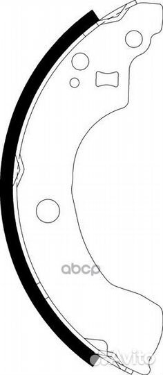 Колодки тормозные барабанные зад NS2008 NS2