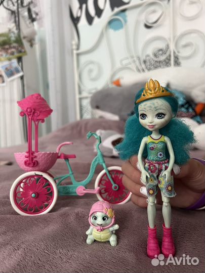 Энчантималс черепашка на велосипеде