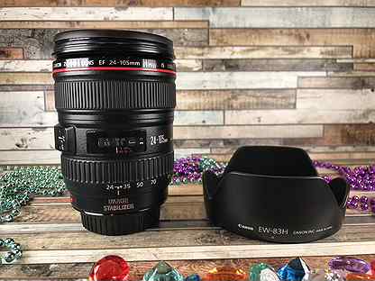 Объектив Canon EF 24-105mm f/4L IS USM с блендой