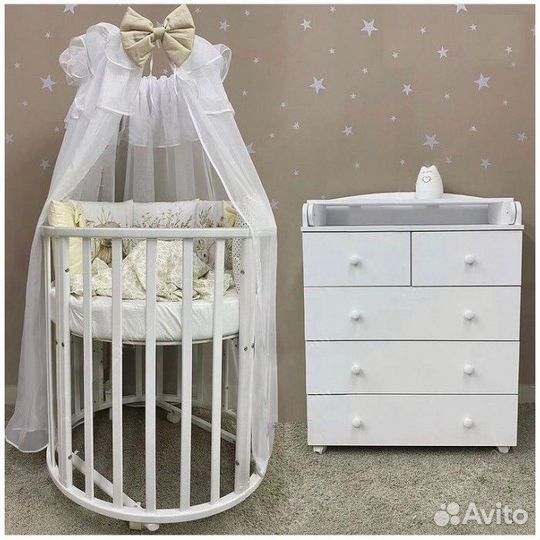 Кроватка трансформер Универсальный маятник Комод