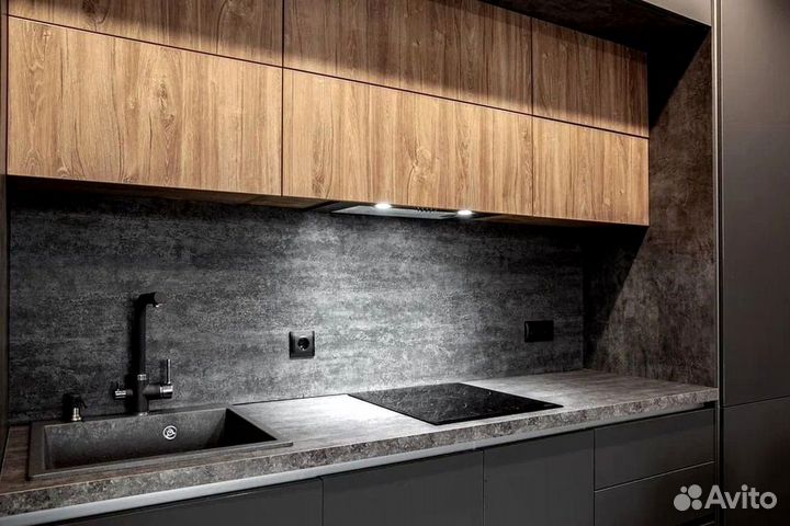 Кухонный гарнитур в современном стиле на заказ