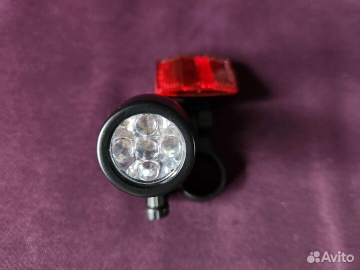 Фонарь для велосипеда Cyclotech и задний катафот