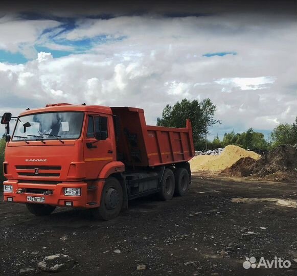 Песок карьерный с доставкой