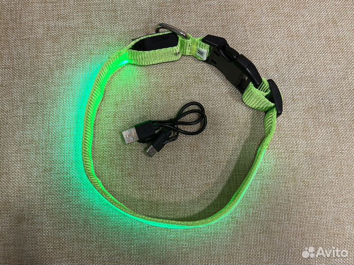 Ошейник светящийся для собак