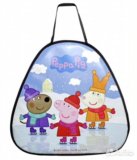 1toy Peppa ледянка 52х50см, треугольная