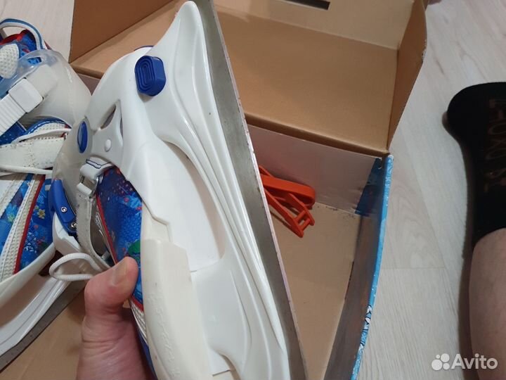 Детские раздвижные ледовые коньки 34-38