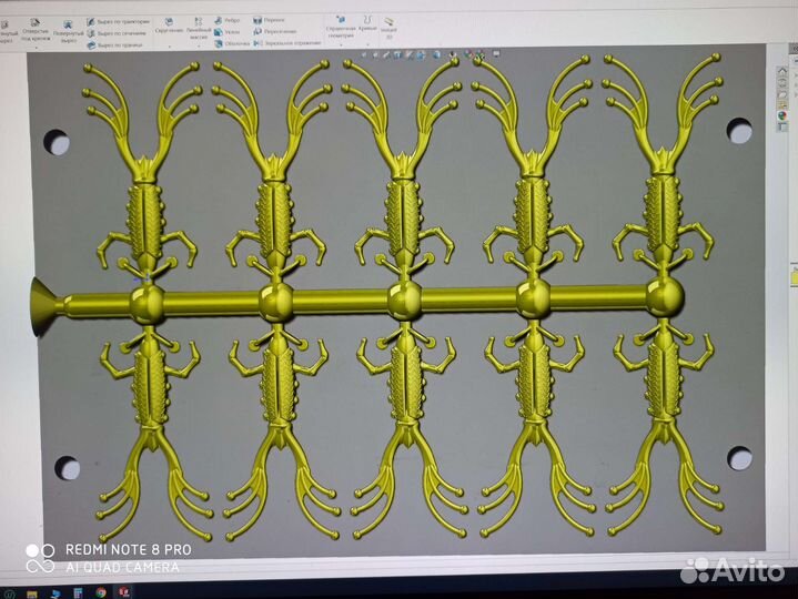 Формы для литья силиконовых приманок