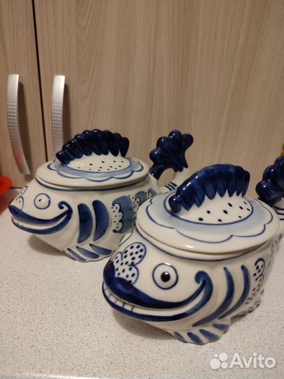 Гжель СССР посуда