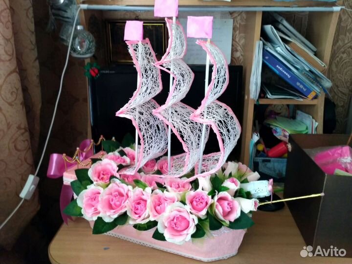 Корабль из конфет