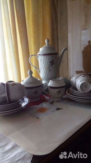 Рижский фарфор RPR, кофейный сервиз