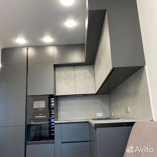 Кухня угловая без ручек