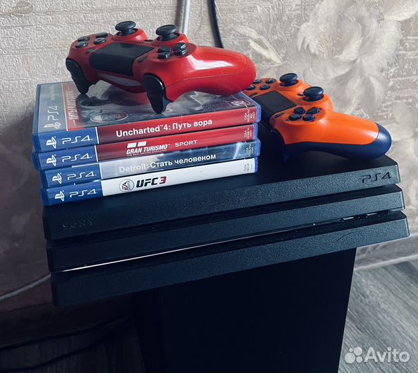 Sony playstation 4 ps4 pro 1tb с играми