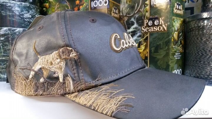 Бейсболка Cabela's Embroidered Logo Waxed Cар