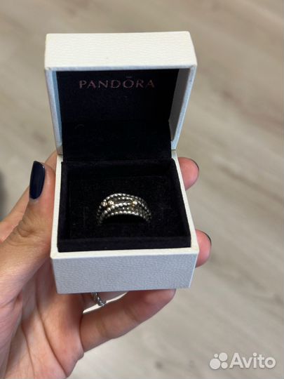 Кольцо pandora с бриллиантами kerry