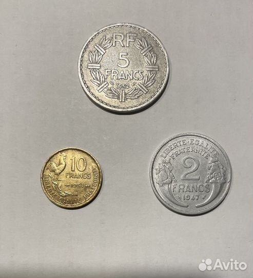 Монеты Европы (3) Франция-Испания-Италия