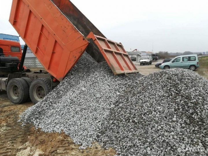 Щебень \ Отсев гранитный крупный от 3кубов