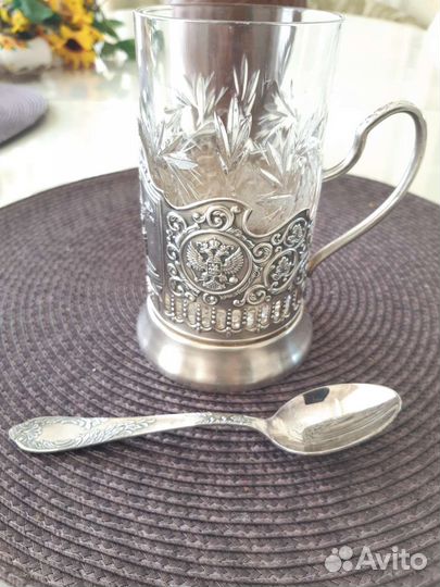 Подстаканник кольчугинский мельхиор