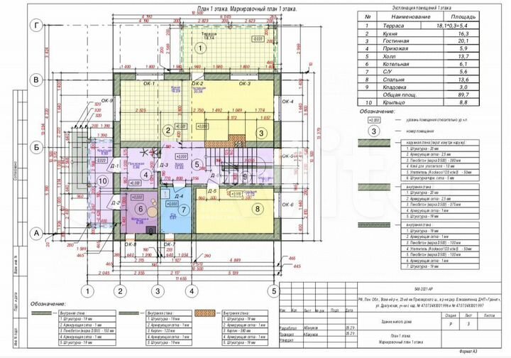 Коттедж 182,6 м² на участке 10 сот.