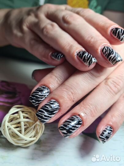 Маникюр и педикюр с покрытием гель лак