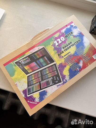 Набор мелков карандашей фломастеров для детей