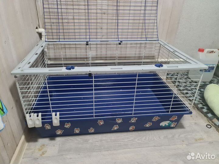 Клетка для грызунов, колесо, миски