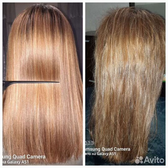 Кератиновое выпрямление волос,ботокс,пилинг