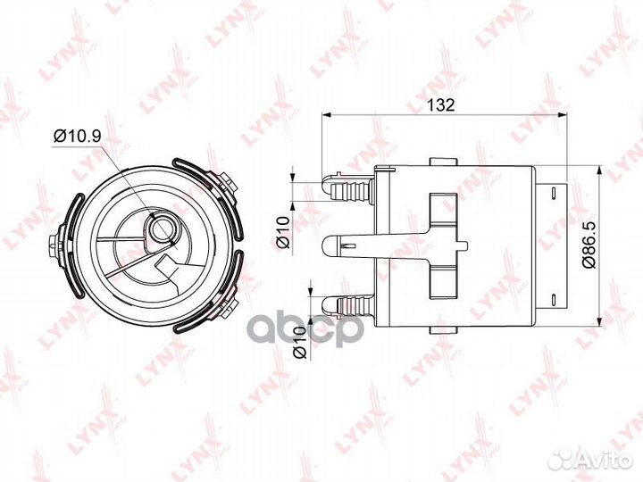 Фильтр топливный toyota avensis 03-08