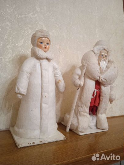 Снегурочка СССР и дед мороз СССР