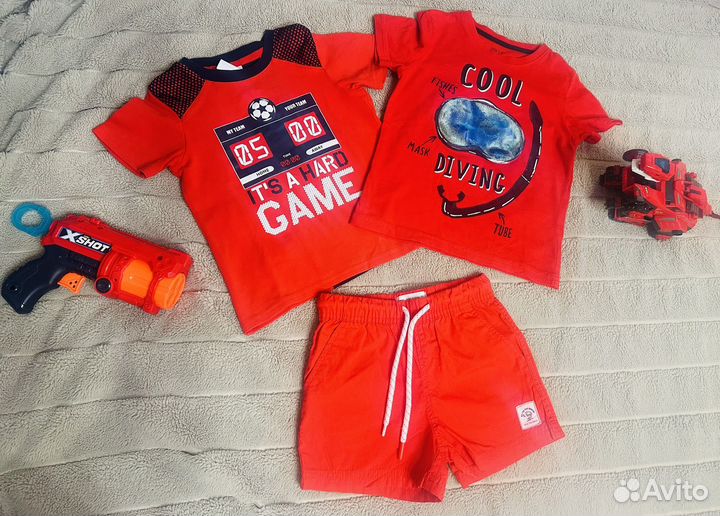 Летние костюмы футболки для мальчика 92-98
