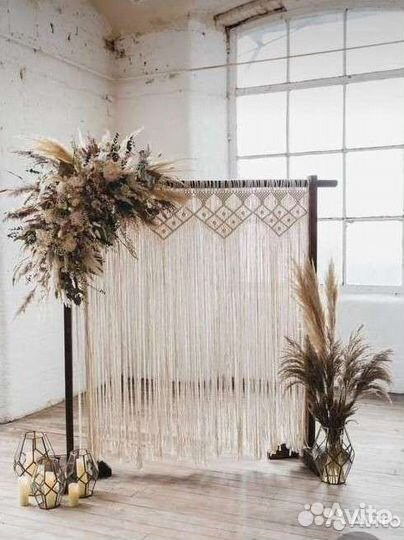 Свадебная арка макраме в аренду
