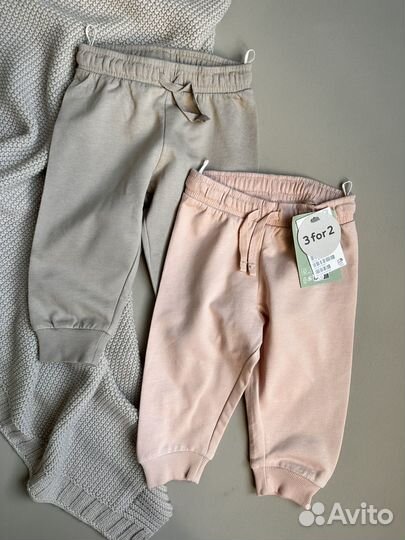 Штанишки джоггеры h&m новые для девочки 74