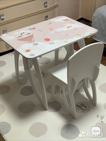Детский стол и стул новый