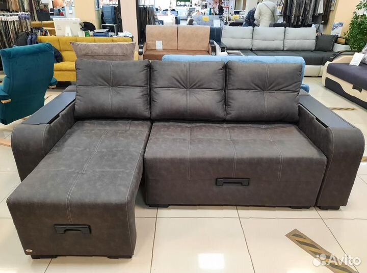 Угловой диван, диван со столиком, Колибр 7лс-1