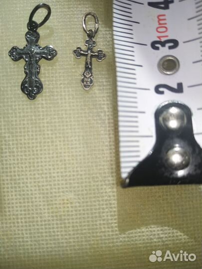 Крестик нательный серебро