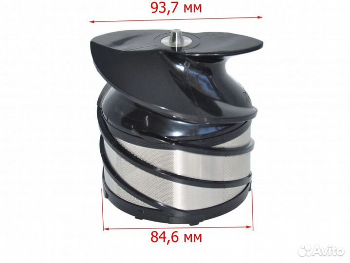 Шнек с сетчатым фильтром соковыжималки redmond RJ