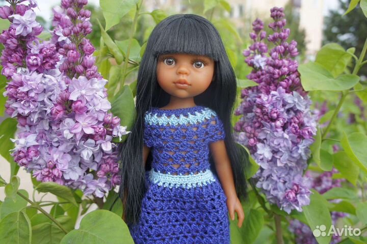 Платье +берет для кукол паола рейна