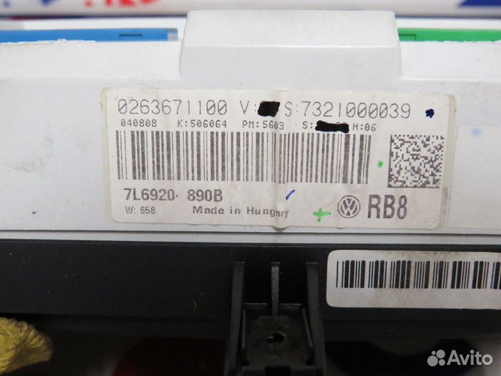 Щиток приборов volkswagen touareg 7LA